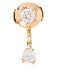 Anita Ko - 18Kt And Diamond Orbit Stud Earring - Lyst