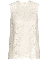 Dolce & Gabbana - Lace Sleeveless Top - Lyst