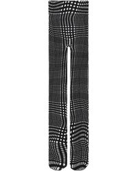 Burberry - Warped Houndstooth-print Tights - Lyst