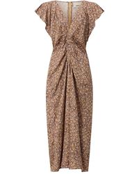 Isabel Marant - Lyndsay Ruffled Midi Dress - Lyst