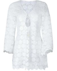 Waimari - Seraphine Guipure-Lace Mini Dress - Lyst