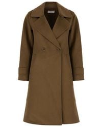 The Dynamis Studio - Double-Breasted Wool Coat - Lyst
