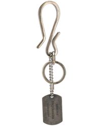 DSquared² Llavero con etiqueta del logo - Metálico