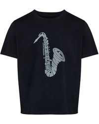 MM6 by Maison Margiela - Saxophone-Print T-Shirt - Lyst