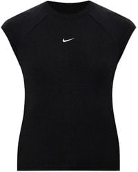 Nike - Ribbed Logo-Embroidered Top - Lyst