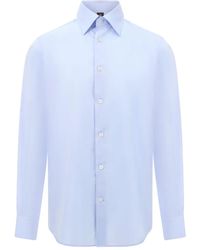BOGGI - Chemise À Col Italien - Lyst