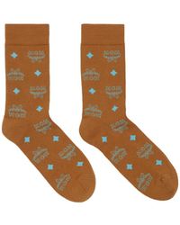 MCM - Monogram Knit Socks - Lyst