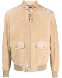 Tom Ford - Zip-up Suede Bomber Jacket - Lyst