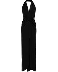 Nissa - Plunging V-Neck Maxi Dress - Lyst