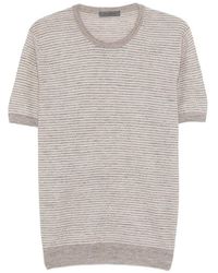 Corneliani - Striped Crew-Neck T-Shirt - Lyst