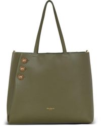 Balmain - Embleme Leather Tote Bag - Lyst