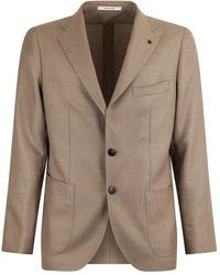 Tagliatore - Buttoned Blazer - Lyst