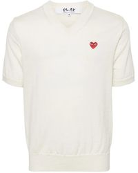 COMME DES GARÇONS PLAY - ハートパッチ プルオーバー - Lyst
