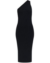 IRO - Kellie One-Shoulder Ribbed Midi Dress - Lyst