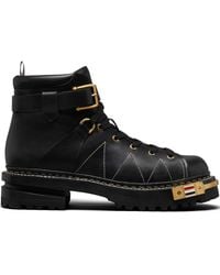Thom Browne - Rwb-Detail Leather Boots - Lyst