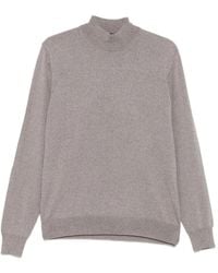 Tagliatore - High-Neck Long-Sleeve Sweater - Lyst