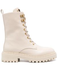 Twinset - Rhinestone Oval T Boots - Lyst
