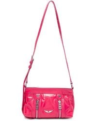 Zadig & Voltaire - Sunny Mood Patent-Leather Shoulder Bag - Lyst