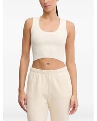 Guess - Ribbed-Knit Crop Top - Lyst