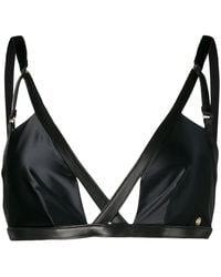 Something Wicked - Jade Satin Bra - Lyst