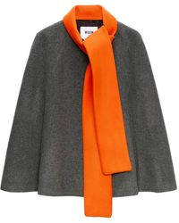 MSGM - Mantella Con Sciarpa - Lyst