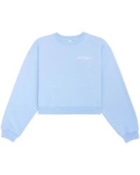 Sporty & Rich - Sudadera Rizzoli corta con logo estampado - Lyst