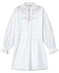 Twinset - Embroidered Mini Dress - Lyst