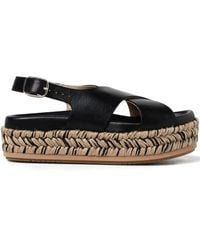 Paloma Barceló - 35mm Francia Woven Platform Sandals - Lyst