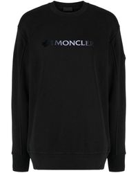 Moncler - Logo Cotton Sweatshirt - Lyst