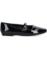 DKNY - Buckle-Strap Ballet Flats - Lyst