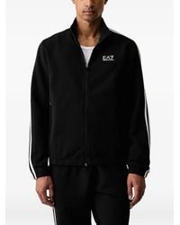 EA7 - Logo-Print Zip-Up Tracksuit - Lyst