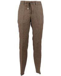 Berwich - Drawstring Tapered Trousers - Lyst