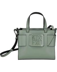 ARMANI EXCHANGE - Bolso shopper mediano con logo - Lyst