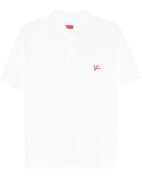 Isaia - Embroidery-Detail Polo Shirt - Lyst