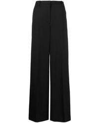 Versace - High-waisted Wide-leg Trousers - Lyst