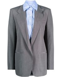 Alexander Wang - Removable-shirt Single-breasted Blazer - Lyst