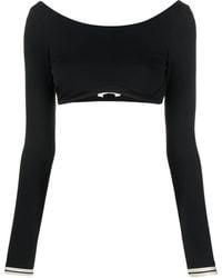 Palm Angels - Langärmeliges Cropped-Oberteil - Lyst