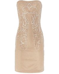Genny - Crystal-Embellished Mini Dress - Lyst