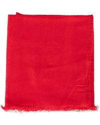 Elisabetta Franchi - Logo-Jacquard Frayed Scarf - Lyst