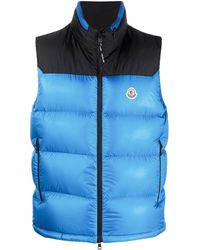 Moncler - Ophrys Padded Gilet Blue - Lyst