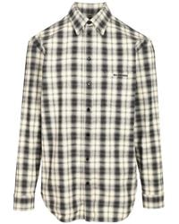 Balenciaga - Check-Print Flannel Shirt - Lyst