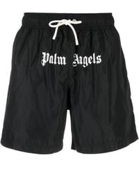 Palm Angels - Logo Swim Shorts - Lyst