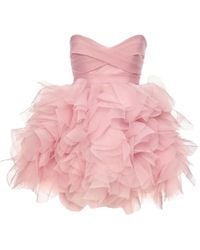 Ana Radu - Ruffle-Detail Minidress - Lyst