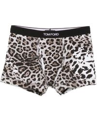 Tom Ford - Leopard-Print Boxers - Lyst