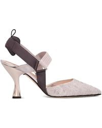 Fendi - 85Mm Colibrì Strass Heeled Sandals - Lyst
