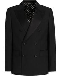 Dolce & Gabbana - Sicilia Double-Breasted Peaked-Lapel Jacket - Lyst