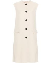 Marni - Abrigo Con Logo Bordado - Lyst