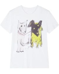 JNBY - Cat Dog-Print Cotton T-Shirt - Lyst