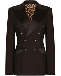 Dolce & Gabbana - Satijnen Smoking Blazer - Lyst