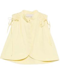 LIBEROWE - Maya Cropped Silk Shirt - Lyst